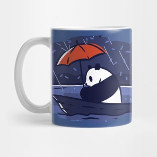 Panda in a boat Mug